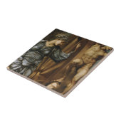 Godin die het Rad van Fortuin draait (Burne-Jones) Tegeltje (Zijkant)