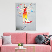 Godin Durga als Moeder Natuur Canvas Afdruk (Insitu (Woonkamer))