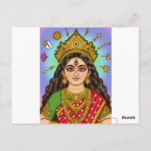 Godin Durga Briefkaart (Achterkant)