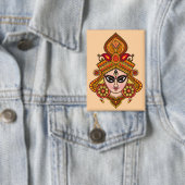 Godin Durga Gezicht Knop Button (Insitu)