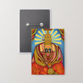 Godin Durga Knop Button (Voorkant / Achterkant)