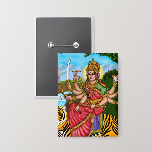 Godin Durga Knop Button (Voorkant / Achterkant)