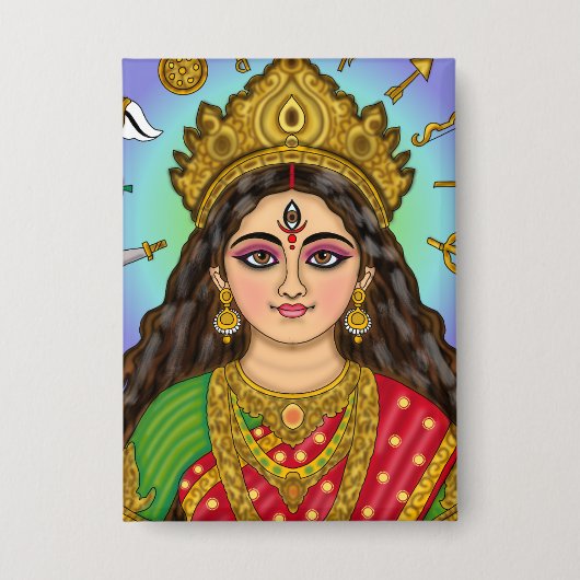 Godin Durga Knop Button (Voorkant)