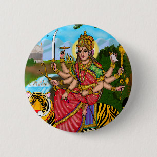 Godin Durga Knop Ronde Button 5,7 Cm