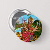 Godin Durga Knop Ronde Button 5,7 Cm (Voorkant /achterkant)