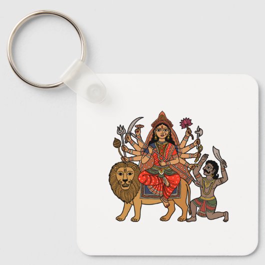 Godin Durga Sleutelhanger (Voorkant)