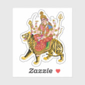 Godin Durga Square Stickers | Hindu Maa Durga (Vel)