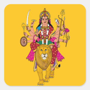 Godin Durga Sticker – Goddelijke Hindoeïstische De