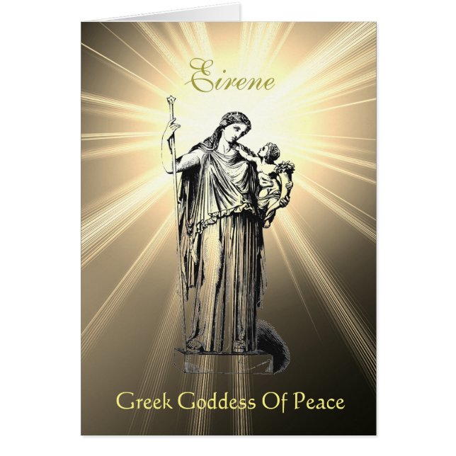 Godin Eirene Godin van de Vrede Wenskaarten (Voorkant)