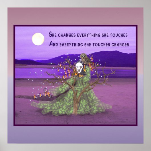 Godin en Moon Poster (Voorkant)