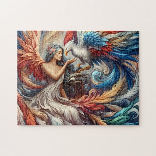Godin En Vuurvogel Legpuzzel (Horizontaal)