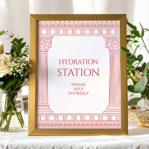 Godin Feest Hydratatie station bord Poster
