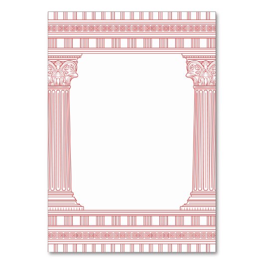 Godin Feest Tafel Nummers Kaart (Achterkant)