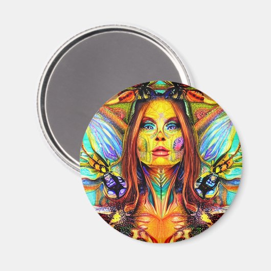 Godin Gaia, de moeder van de aarde Magneet (Voorkant / Achterkant)