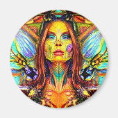 Godin Gaia, de moeder van de aarde Magneet (Voorkant)