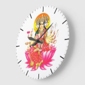 Godin Gayatri Devi Hindoe Godheid Grote Klok (Hoek)