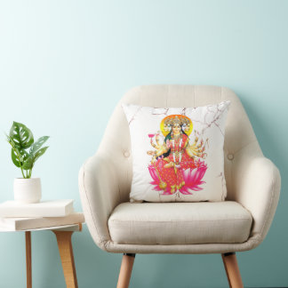 Godin Gayatri Devi Hindoe Godheid Kussen