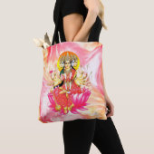 Godin Gayatri Devi Hindoe Godheid Tote Bag (Dichtbij)