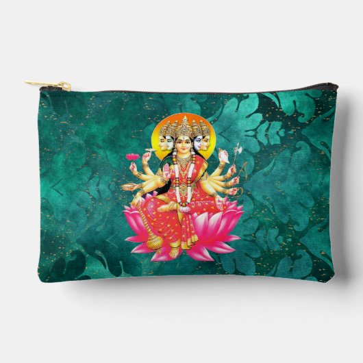Godin Gayatri Devi op Lotus Hindu Godheid Etui (Voorkant)