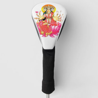 Godin Gayatri Devi op Lotus Hindu Godheid Golfheadcover