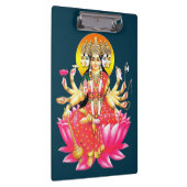 Godin Gayatri Devi op Lotus Hindu Godheid Klembord (Rechts)