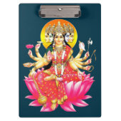 Godin Gayatri Devi op Lotus Hindu Godheid Klembord (Voorkant)