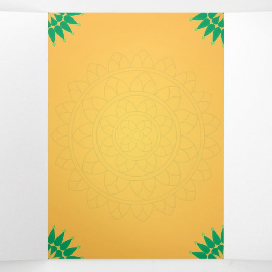 Godin Gayatri Devi Upanayanam Programma Sjabloon (Binnenkant midden)