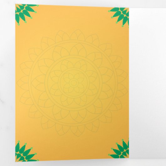 Godin Gayatri Devi Upanayanam Programma Sjabloon (Binnenzijde eerst)