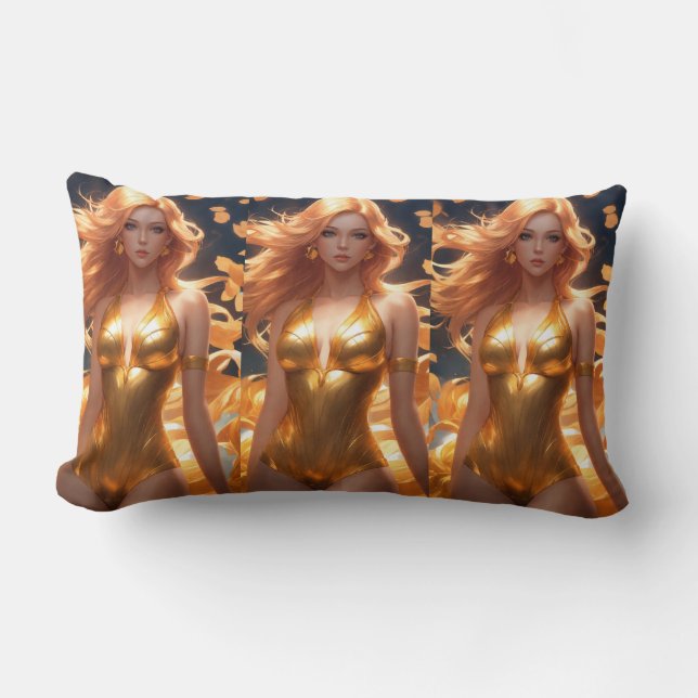 Godin Glamour: Aphrodite Portret Kussen (Voorkant)