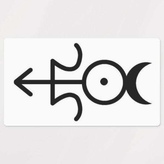 Godin, God en Tempel etiketten Labels (Design 2)