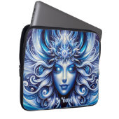Godin Hemels Blauw Hoofd Januari - Laptop Sleeve (Voorkant Rechts)