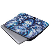 Godin Hemels Blauw Hoofd Januari - Laptop Sleeve (Voorkant onderkant)
