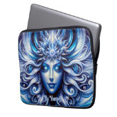 Godin Hemels Blauw Hoofd Januari - Laptop Sleeve (Voorkant Links)