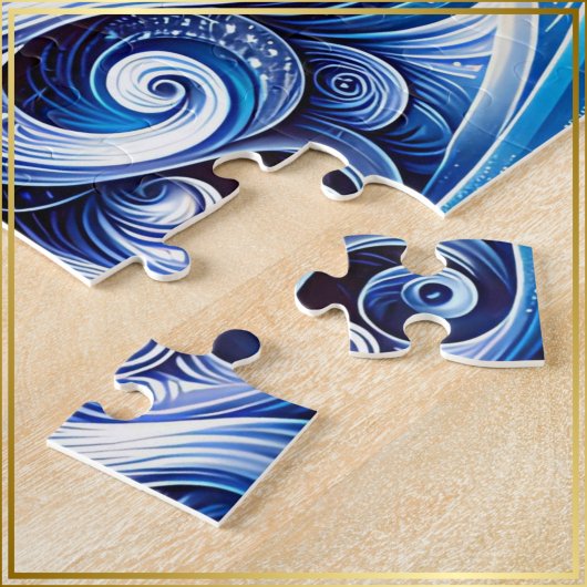 Godin Hemels Blauw Hoofd Januari - Legpuzzel