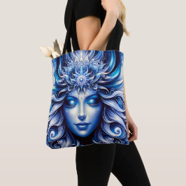 Godin Hemels Blauw Hoofd Januari - Tote Bag