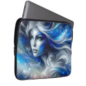 Godin Hemels Wit Blauw Hoofd Februari - Laptop Sleeve (Voorkant Rechts)