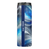 Godin Hemels Wit Blauw Hoofd Februari - Thermosbeker (Achterkant)