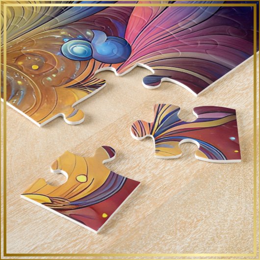 Godin Hoofd blauw Veer in Haar Augustus - Legpuzzel