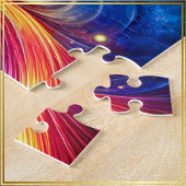 Godin Hoofd Blauwe Wervelingen in Haar November - Legpuzzel