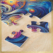 Godin Hoofd Kosmisch Haar Blauwe Ogen September - Legpuzzel