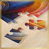 Godin Hoofd Kosmisch Haar gesloten Ogen Juni - Legpuzzel