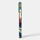 Godin Hoofd vloeiend turquoise Haar April - Case-Mate iPhone Case (Achterkant / Links)