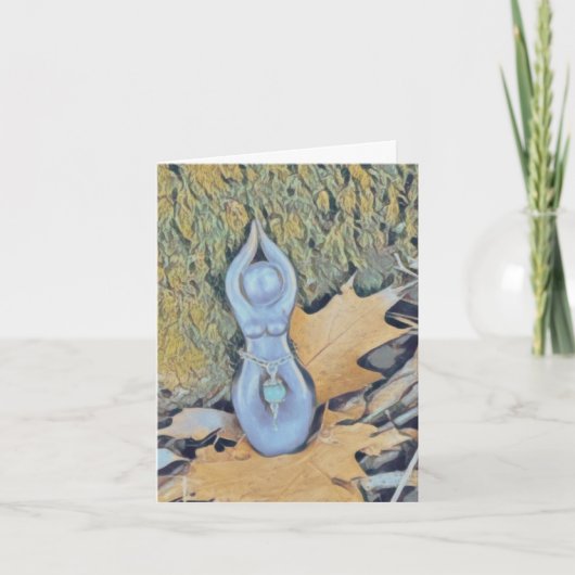 Godin in in de herfst Bossen Kaart (Voorkant)