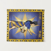 Godin Inanna - Ishtar wandtapijt muur opknoping Wandkleed (Voorkant (horizontaal))