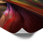 Godin Iris Boodschapper van de goden Rainbow Art Poster (Hoek)