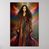 Godin Iris Boodschapper van de goden Rainbow Art Poster (Voorkant)