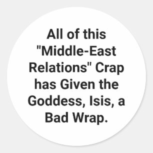 Godin, Isis, was hier eerst Hankamer Artjunkhaus Ronde Sticker