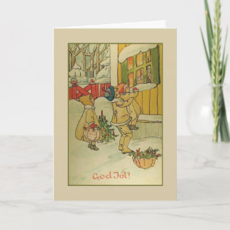 Godin Jul kerst Wenskaart Feestdagen Kaart