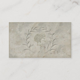 Godin Juno omringd door laurierkrans placecard Plaatskaartje