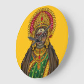 Godin Kali Gezicht Wandklok (Hoek)